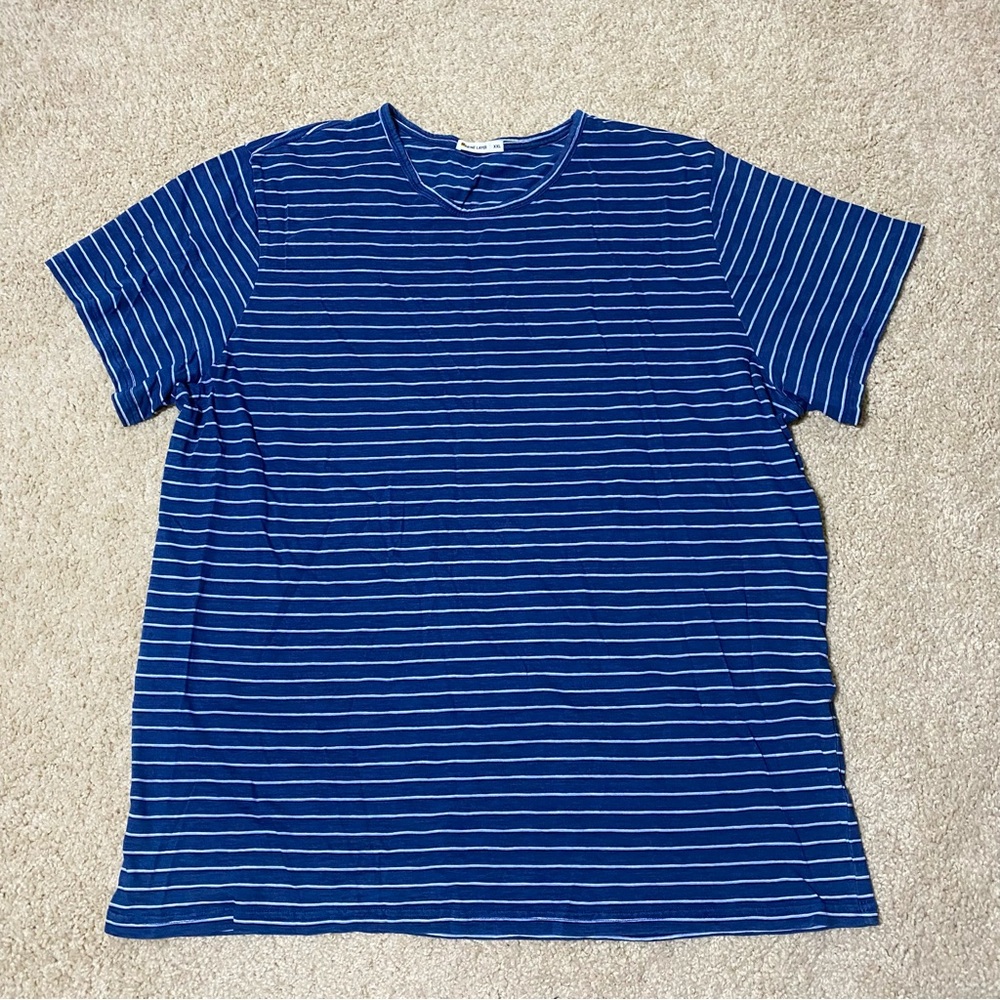 Marine Layer Signature Stripe Cotton Short Sleeve Tee Shirt Men’s Size XXL 2XL - Picture 2 of 7